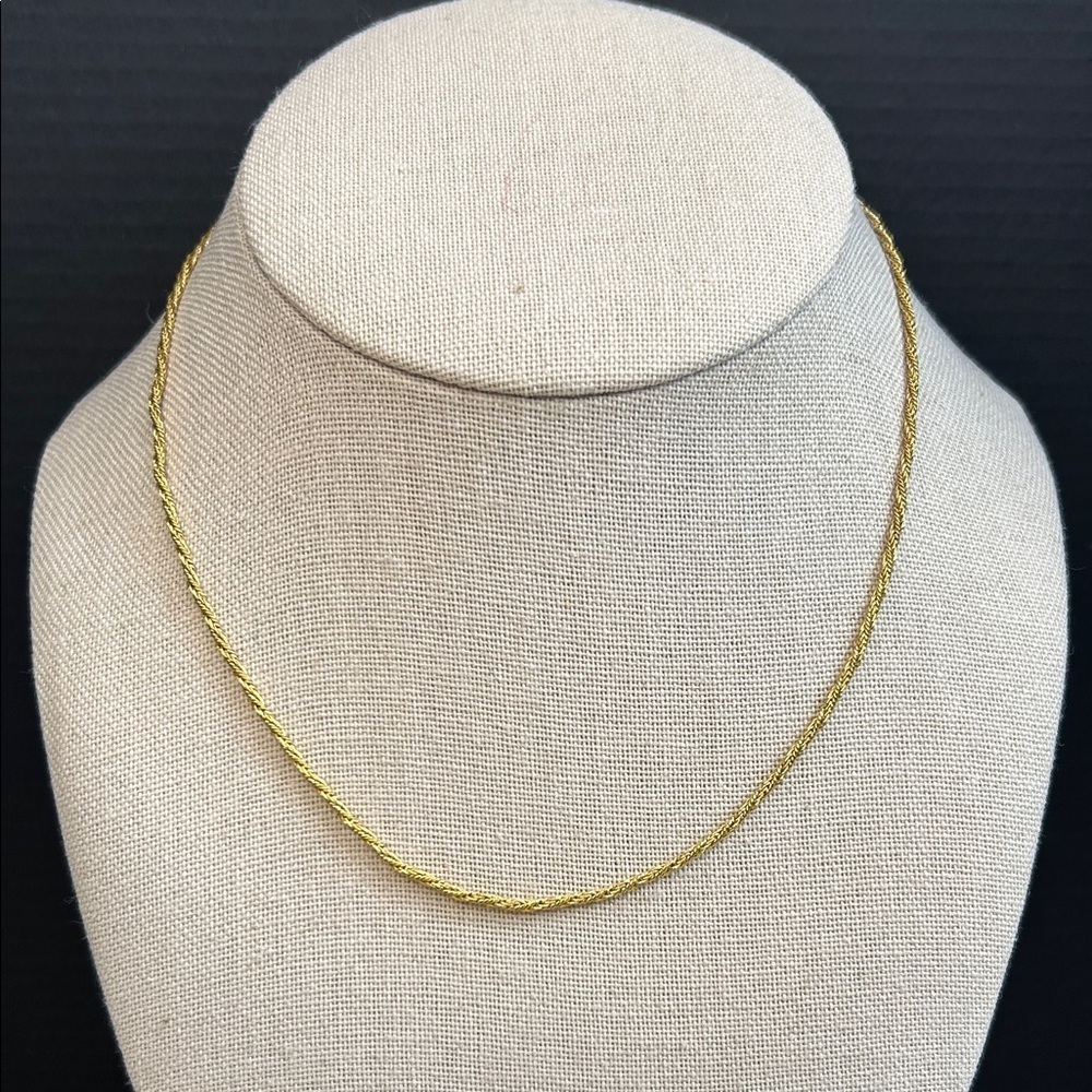 Dainty Gold Rope Necklace